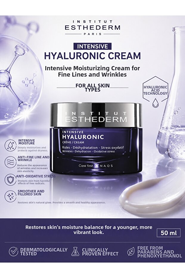 Intensive Hyaluronic 50 ml | Intensive Moisturizing, Plumping and Renewing Facial Care Cream