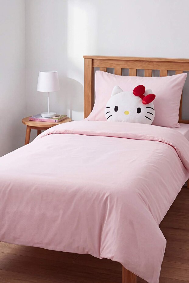 Beyaz Hello Kitty Figürlü Kız Bebek&Çocuk Pelüş Kırlent 34 Cm TPHSS26KKK00018