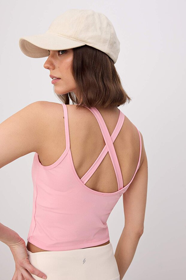 Pembe Dalgıç/Scuba Kaplı Spor Sütyeni THMSS25SS00021 - 2