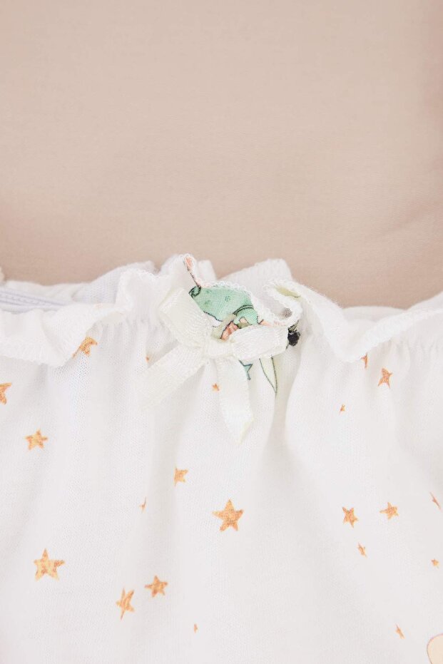 Teen Ekru %100 Pamuklu Eğlenceli Peri Baskılı Örme Pijama Takımı THMSS26PT00179 - 7