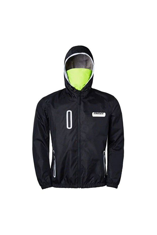 Motorcycle Protected Raincoat Ripstop Polyamide Membrane Fabric Stopwater Corta Vento Raincoat Black