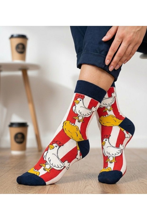 Patterned Colorful Character Ankle Socks