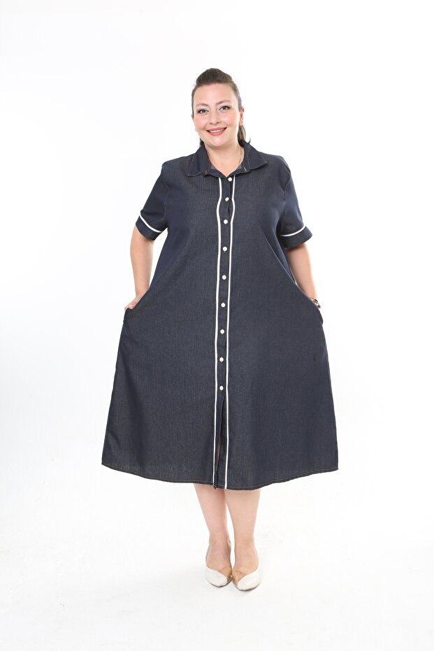 Women's Denim Jeans Plus Size Dress