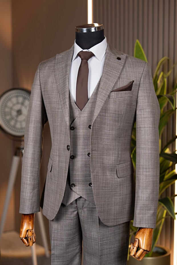 Vest Suit Beige