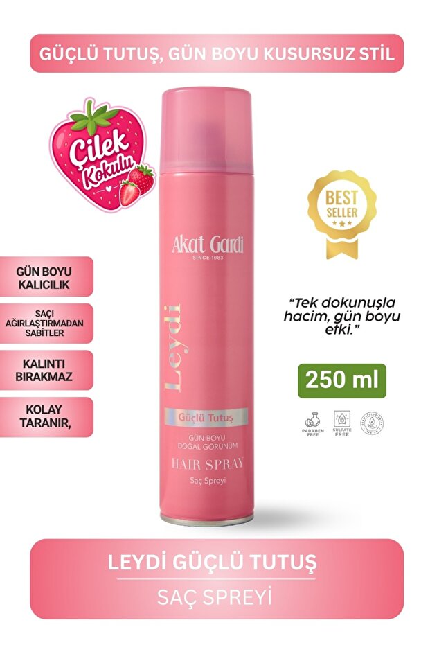 Akat Gardi Saç Spreyi Güçlü Tutuş Leydi 250ml