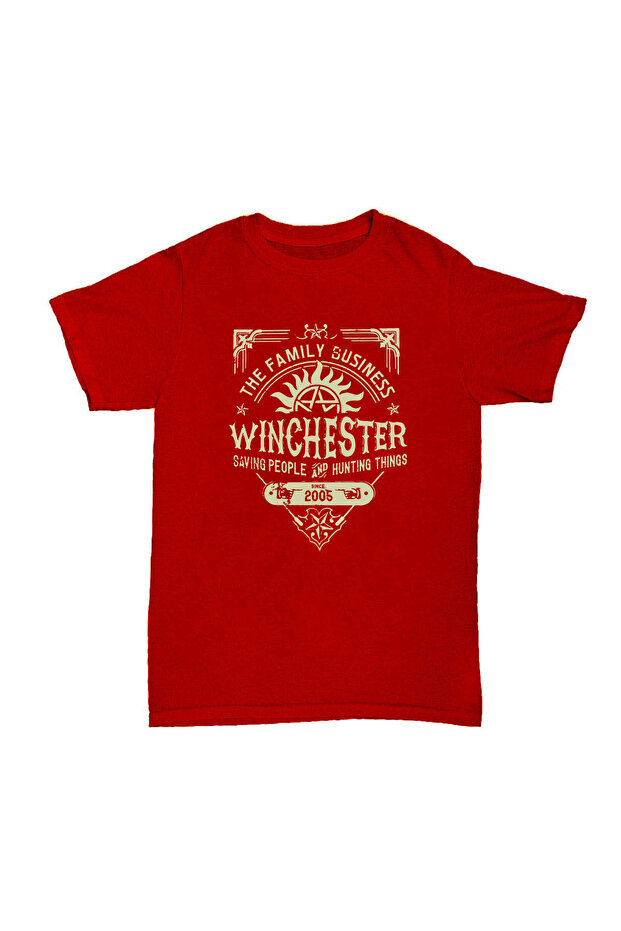 Supernatural Winchester Brothers Printed Cotton T-shirt