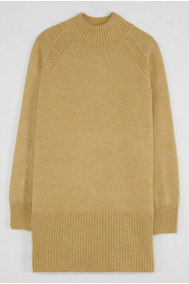 Turtleneck Basic Sweater Soft Yellow - 6