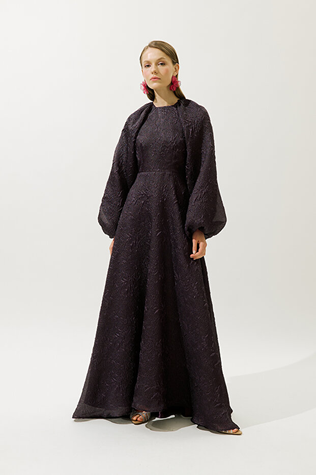 JAKAR organza estélyi ruha, lila - 4
