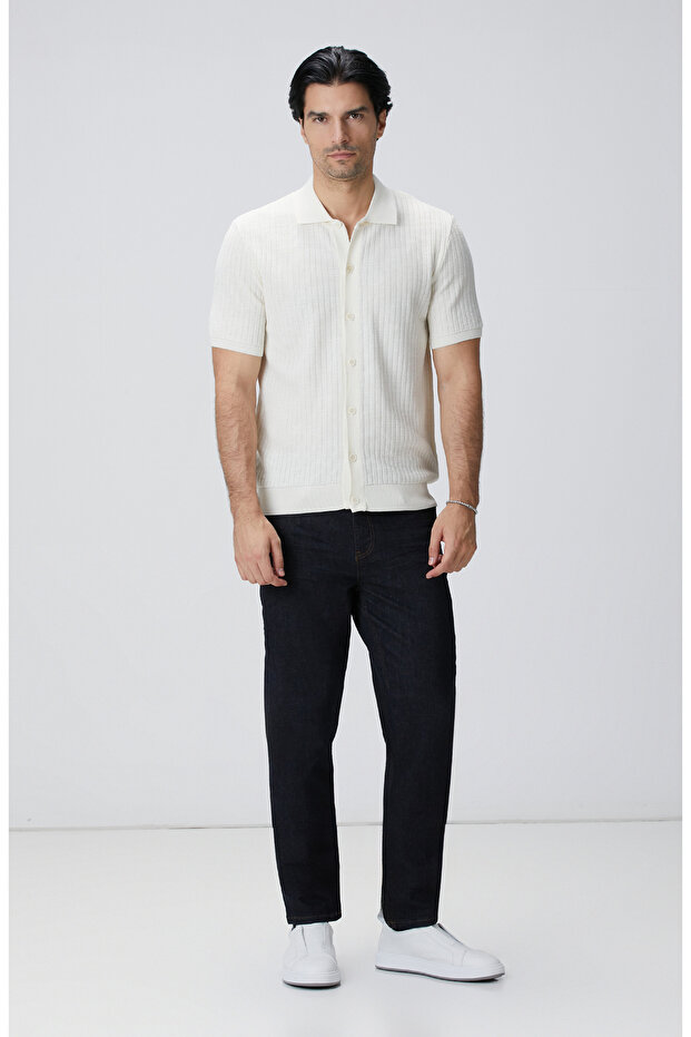 Lacivert Denim Pantolon - 1