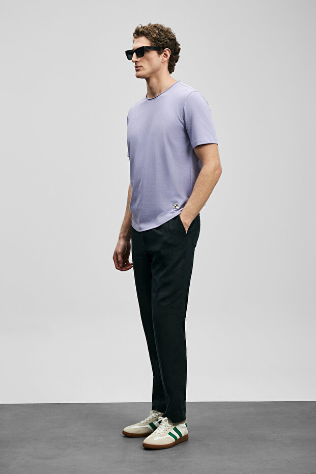 Junya Men's Basic T-Shirt Lilac - 3