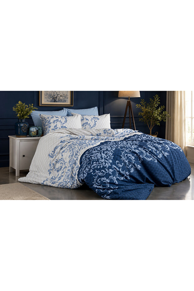 Lucca Ranforce 100% Cotton Double Duvet Cover Set