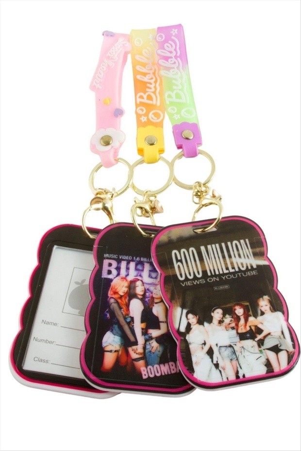 Glblseme Rectangular Card Holder Silicone Keychain (30712) - Ebruli - 1