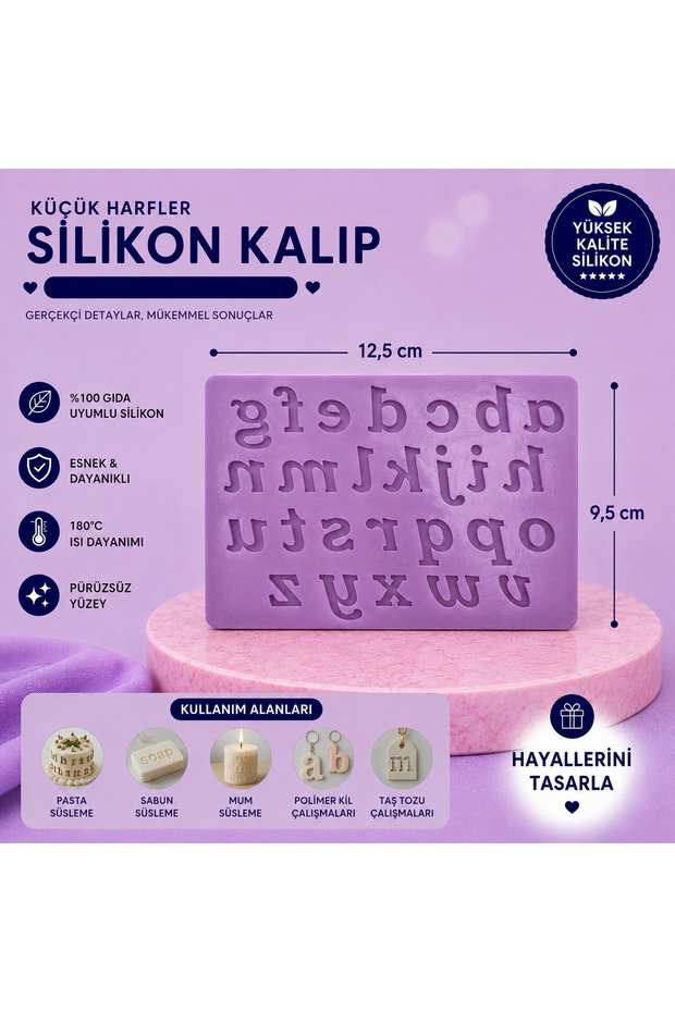 Silikon Kalıp Küçük Harfler