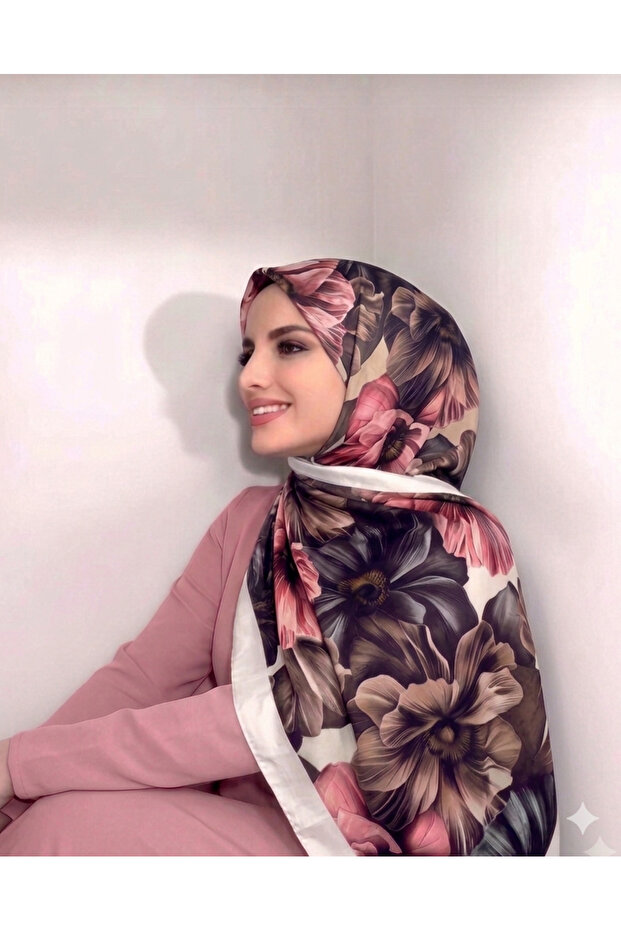 شال من الخيزران بنمط جيلينسيك - كريمي