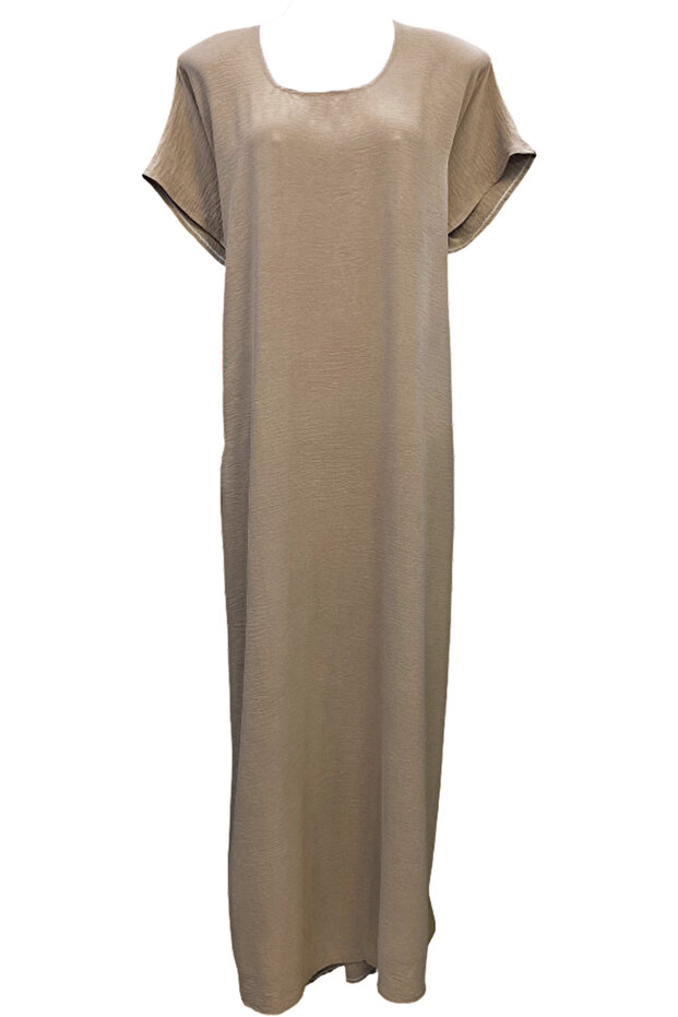 MAISUN Women's CEY Fabric Abaya Inner Dress | Modest Maxi Dress | Short Sleeve Muslim Under Abaya | S-XXL | Multiple Colors