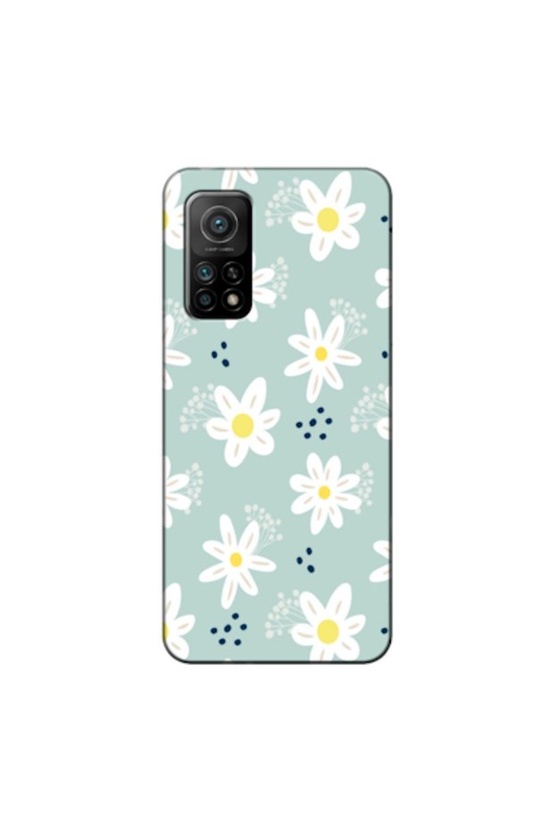 Xiaomi Mi 10t 5g Compatible Case Spring Flowers 10 Silicone Case (Printed)