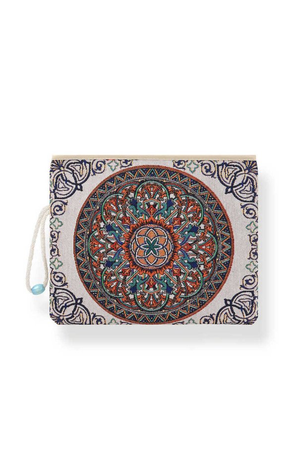 Patterned Tapestry Authentic Handbag