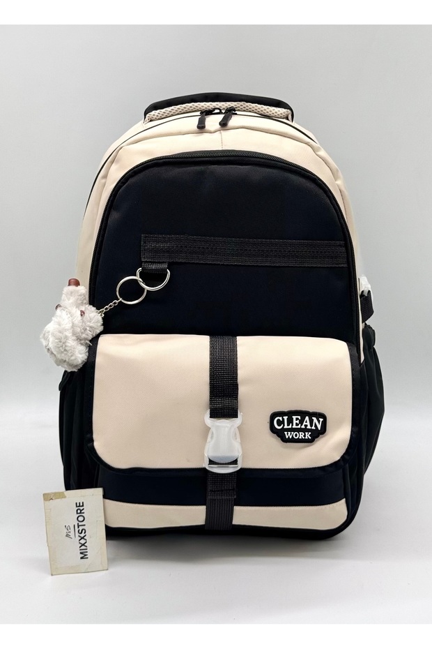 Unisex Satin Water Resistant Fabric Multi-Compartment Middle School High School School Travel and Backpack