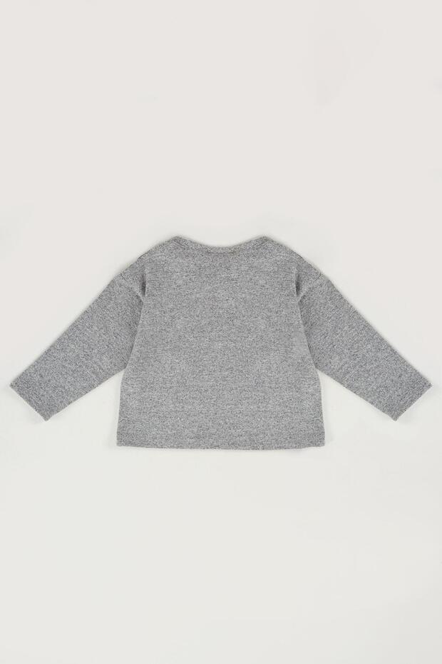 Gray Basic T-Shirt - 4