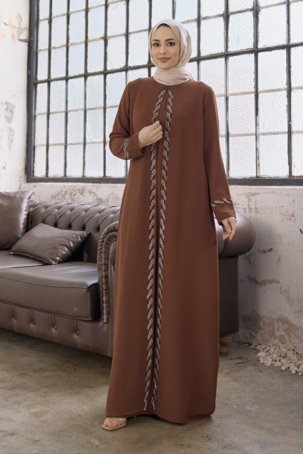 Rochie de Seara Marime Plus Lara - Camel - 4