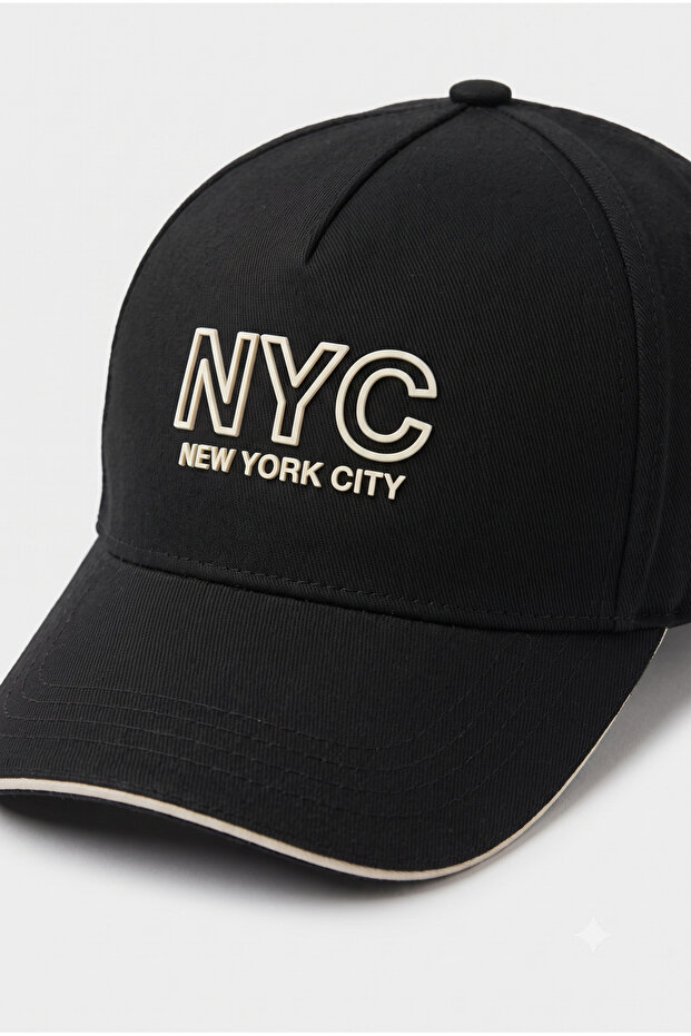 Cap Ny City Printed Black Men's Women's Unisex Hat - 3