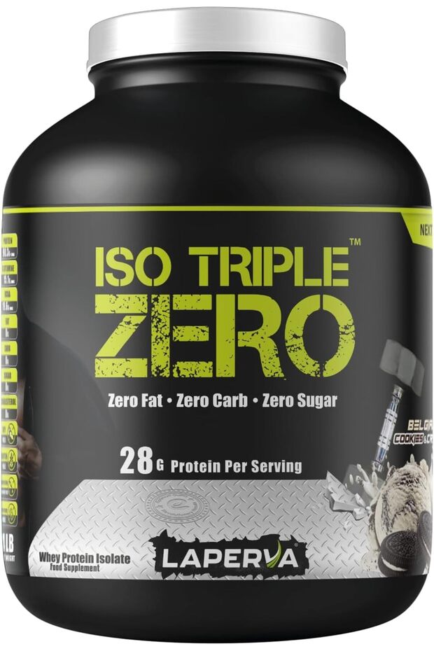 Iso Triple Zero Next Generation Whey Protein, Belgian Cookies and Cream, 4 LB