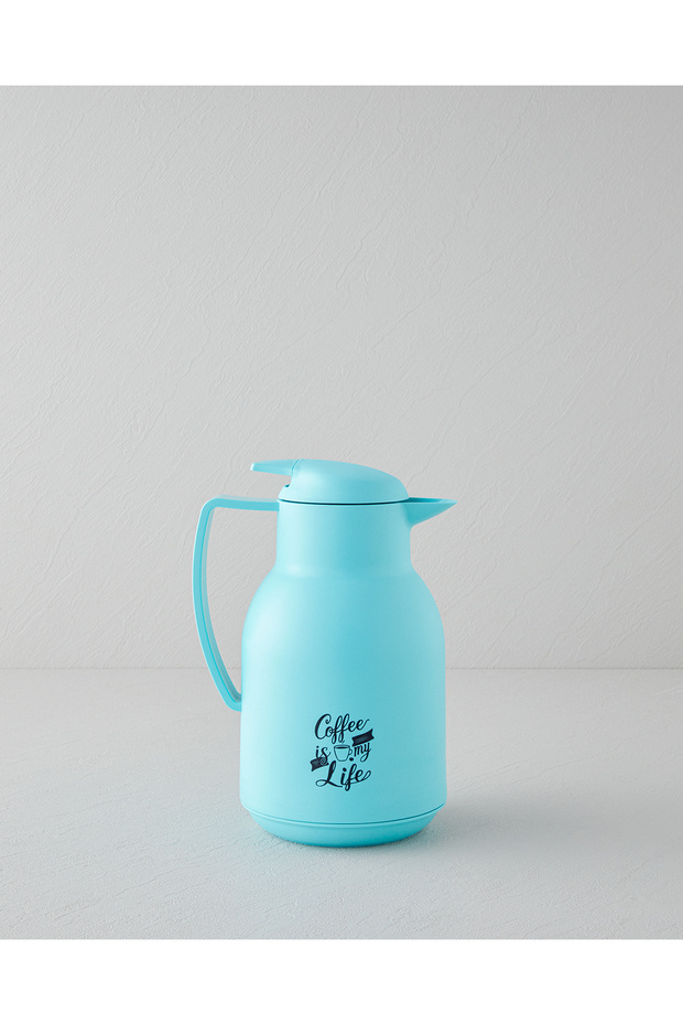 Good Mood Leora Pp – Glass Thermos 1L Turquoise