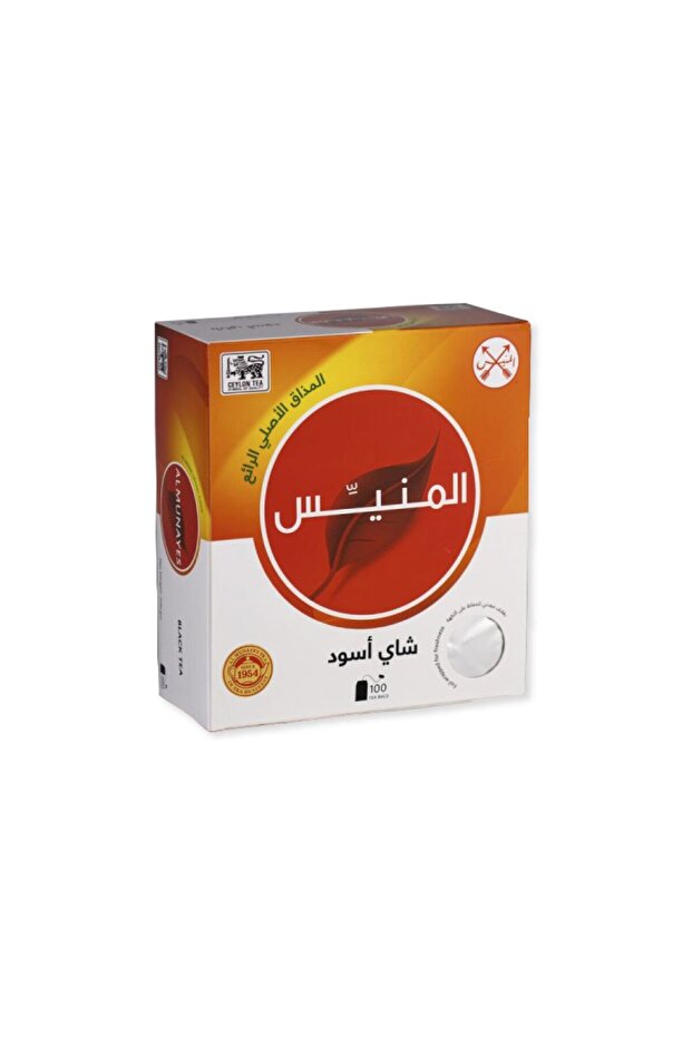 شاي المنيس اسود ظروف 100 كيس