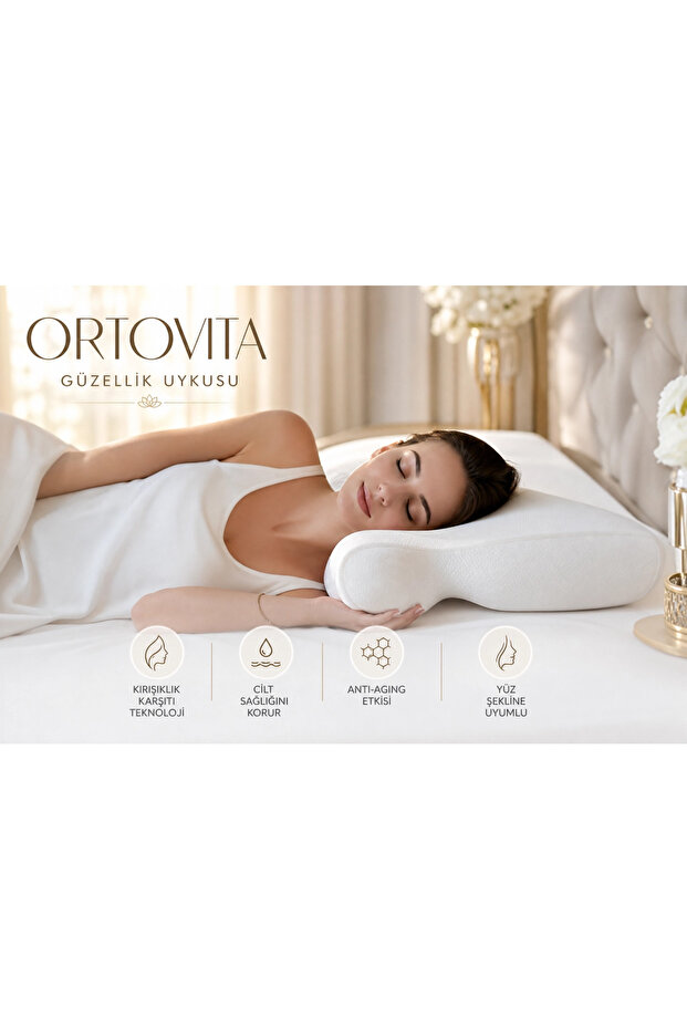 New Generation Visco Orthopedic Ergonomic Pillow for Comfortable, Stress-Reducing and Healthy Sleep