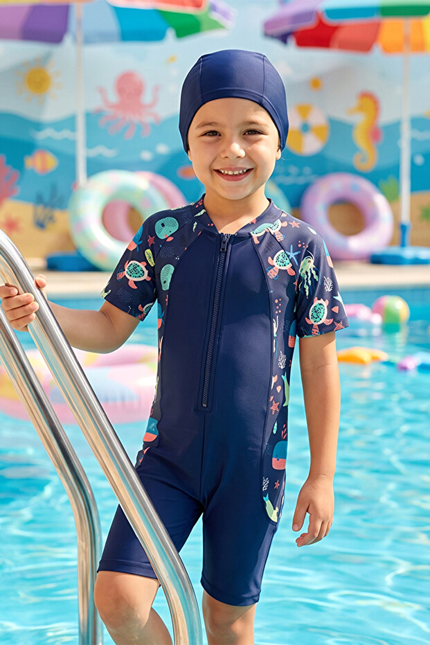Maver Short Sleeve Children's Swimsuit 1910