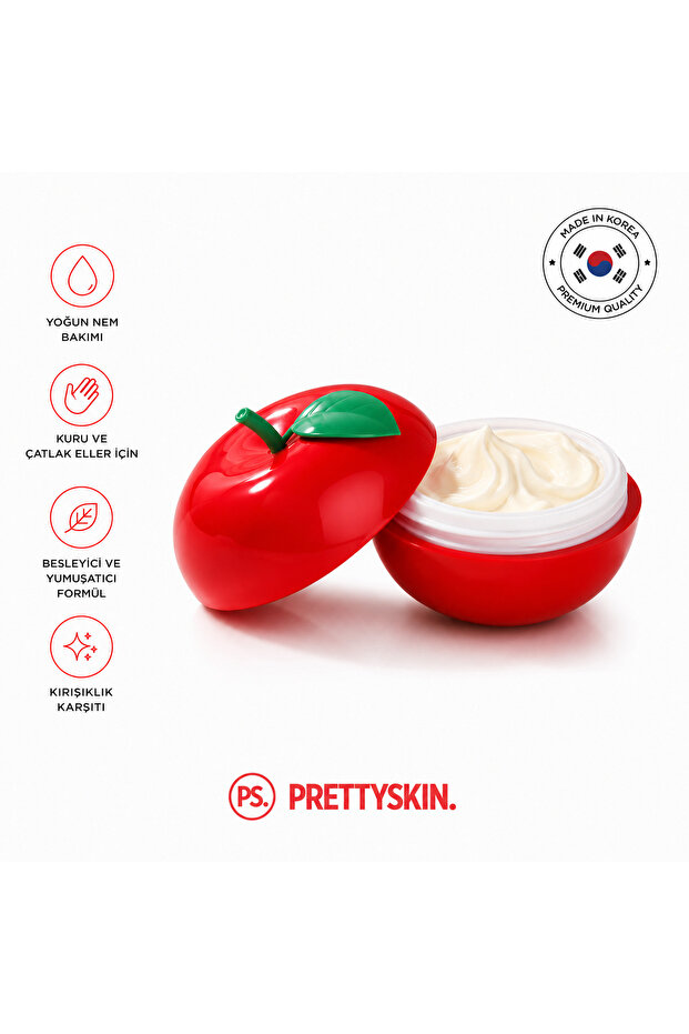 Prettyskin Hand Cream 35 Gr | Moisturizing Apple Extract Hand Cream