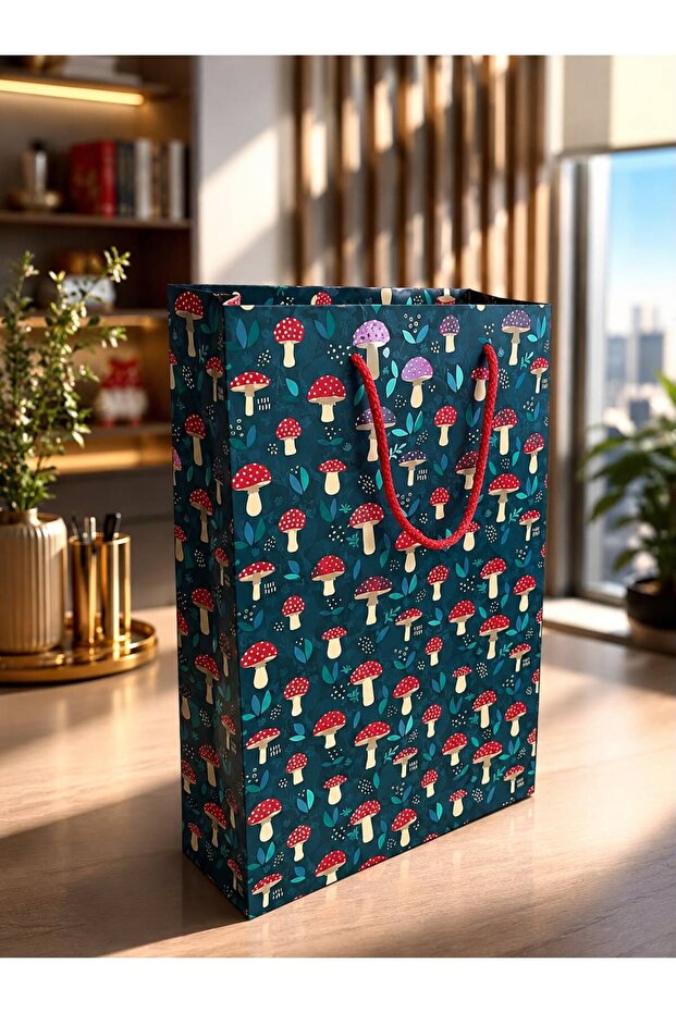 Cardboard Bag for Gift Mushroom