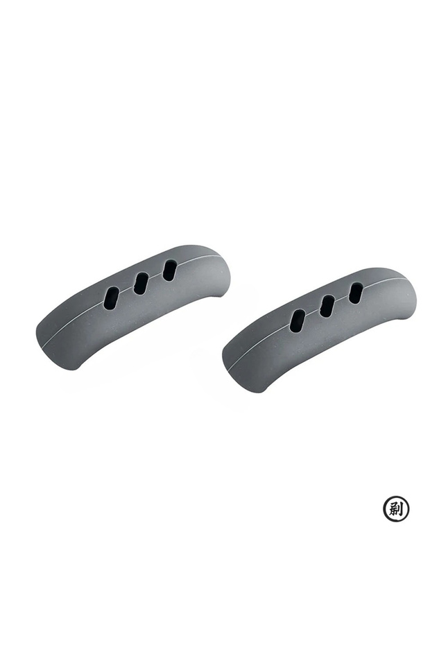 grey 2pcs YS00050--2PCS Grip Silicone Pot Holder Sleeve Heat Resistant Pot Glove Pan Handle Cover