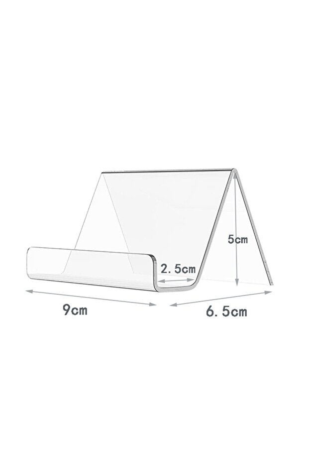 Clear 1Pc Acrylic Business Card Holder Desk Bracket Cards Organizer Office Gift Display Holders