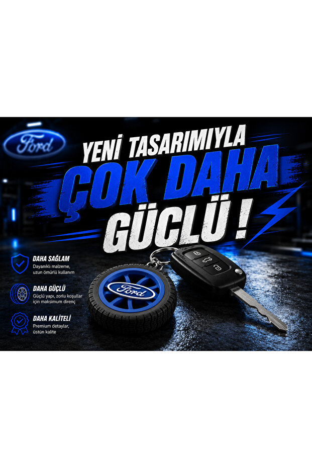 Ford Compatible Special Design Car Keychain - Premium Lightweight and Durable Keychain