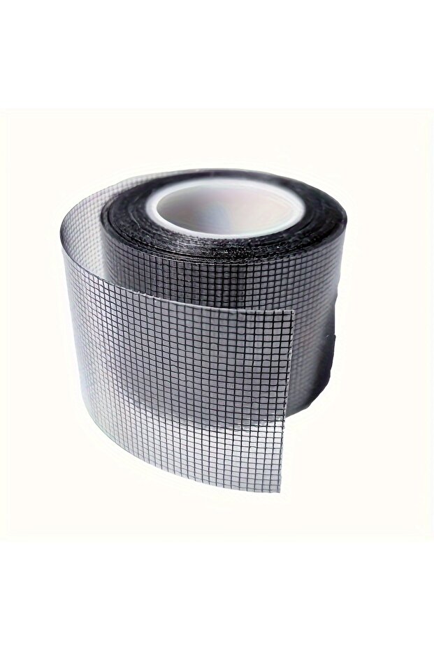 black Strong Adhesive Fiberglass Mesh Repair Tape - Waterproof Mosquito Net and Fabric Patch, Easy t