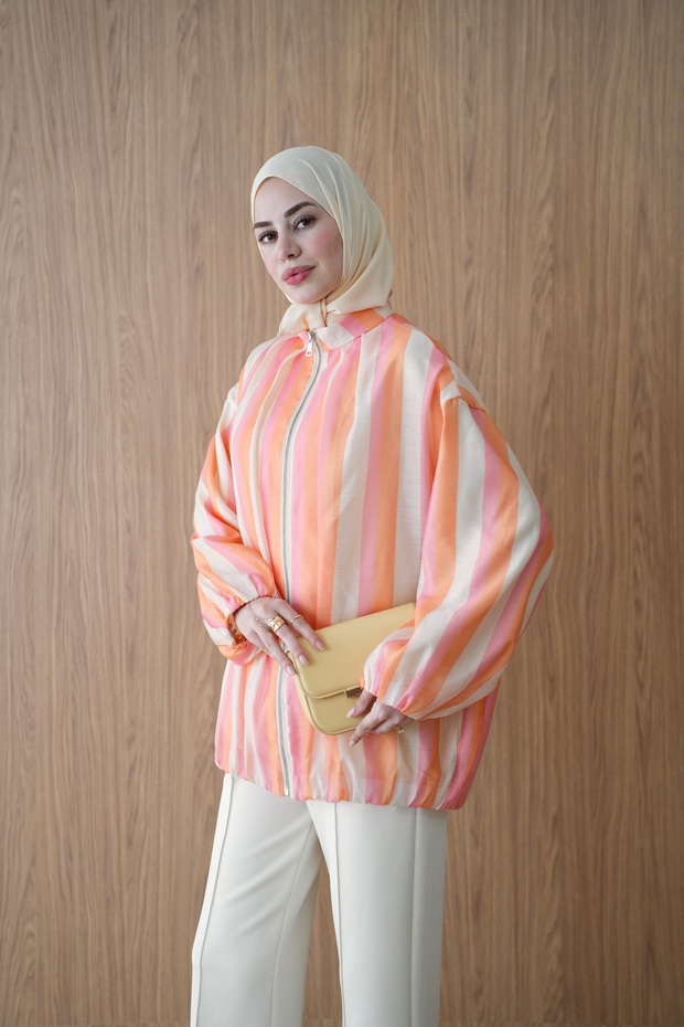 Sunri̇se Design Bomber Jacket