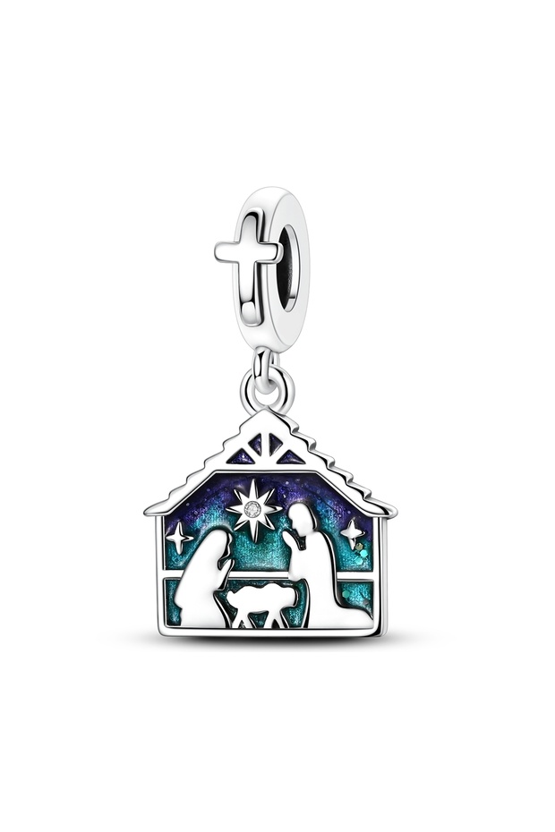 KTC1790 Charms Original 925 Silver Blue Beads Fit Bracelet Pendant Diy For Woman Fine Jewelry