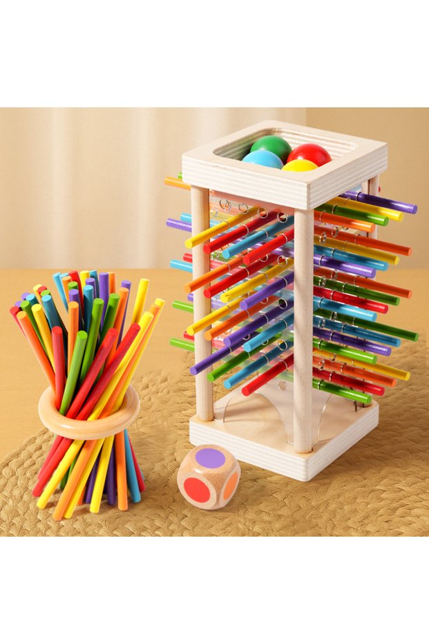 Stick drawing game Parent Child Interactive Wooden Stick Children's Two Person Battle Spatial Thinki