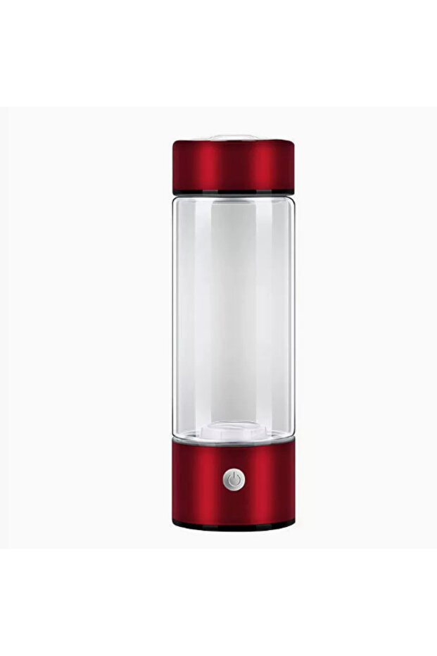 Red Hydrogen Water Bottle, Portable Hydrogen Water Ionizer Machine Generator Rechargeable Hydrogen R