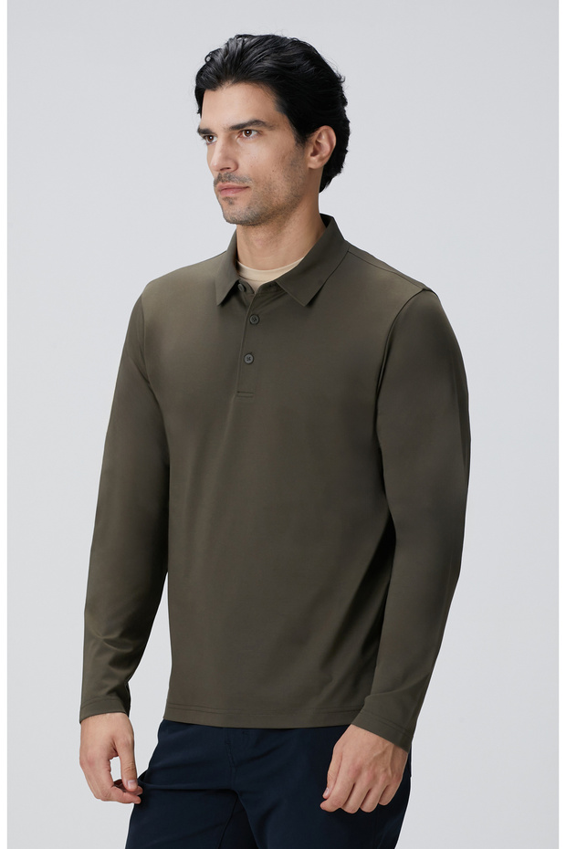 N-Tech Haki Polo Yaka T-Shirt - 4