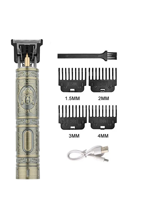 060-BronzeBuddha Professional T9 Hair Clipper For Mens USB Fast Rechargeable Beard Care Tools Provid