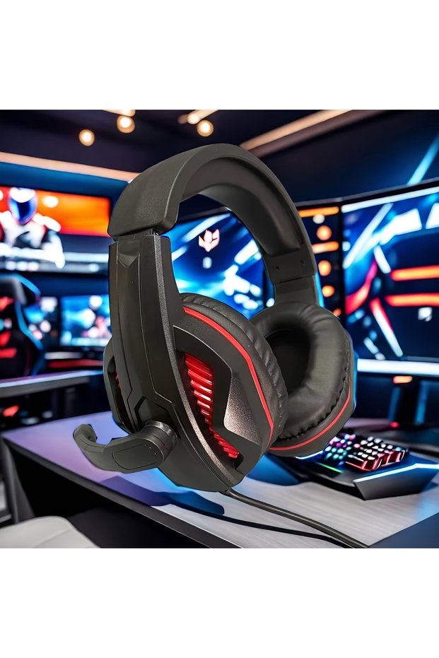 Blue H4 Gaming Over-Ear Headphones with Mic, Wired Deep Bass Headset for PC Laptop Music
