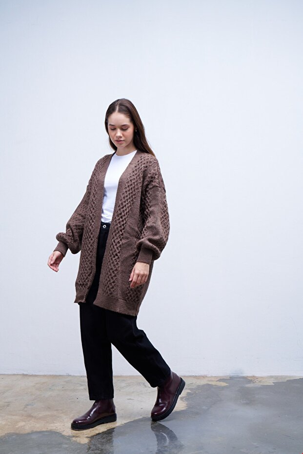 Candy Knitwear Cardigan Brown
