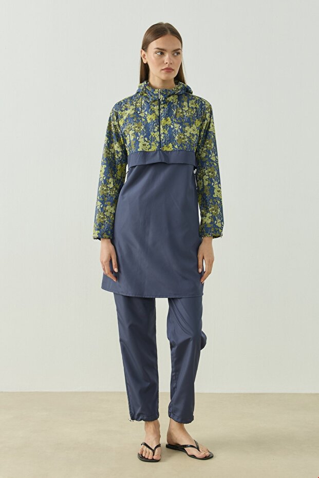 Elena Tesettür Swimsuit Tunic Blue
