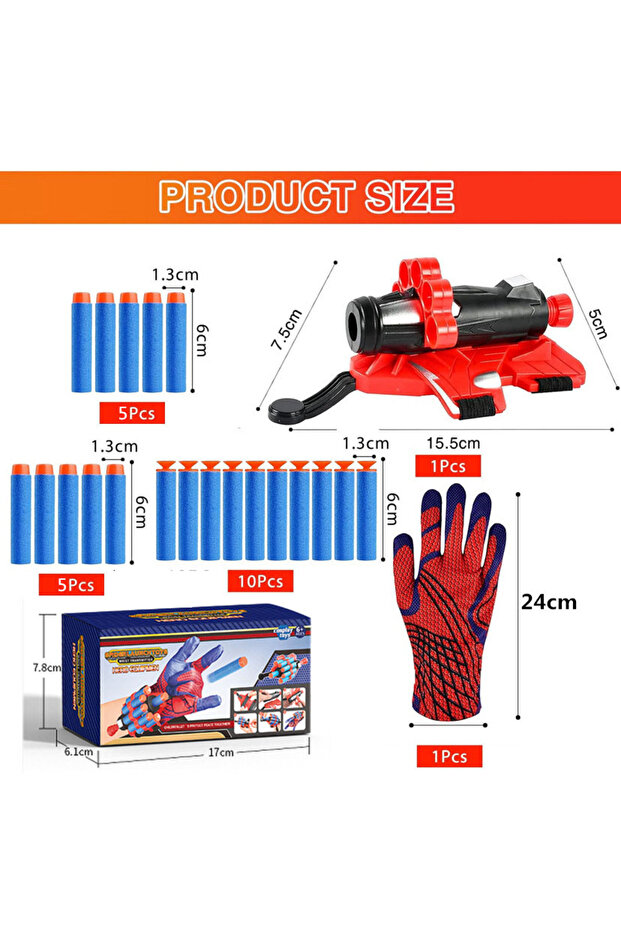 One Size Style05 Children's Wrist Toy Five Hole Wristband Hero Launcher Soft Spring Suction Cup Spin