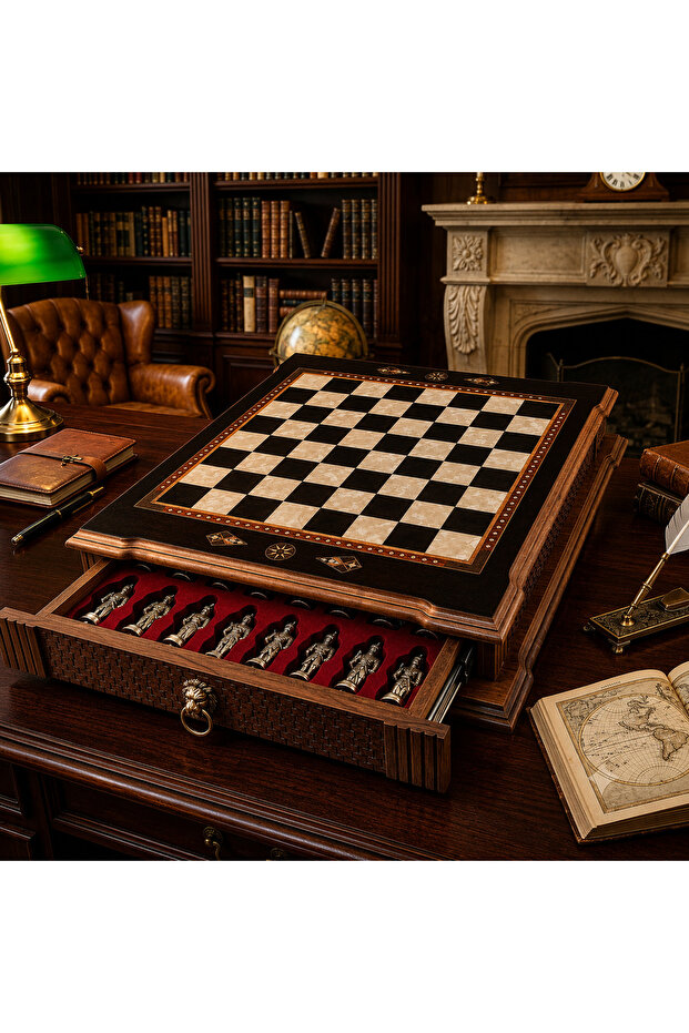 Castle Chess Set Large Black (2621.blk.5031.504)
