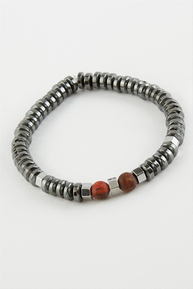 Muratech Hematite Ceyt (230553) Natural Stone Bracelet-Anthracite
