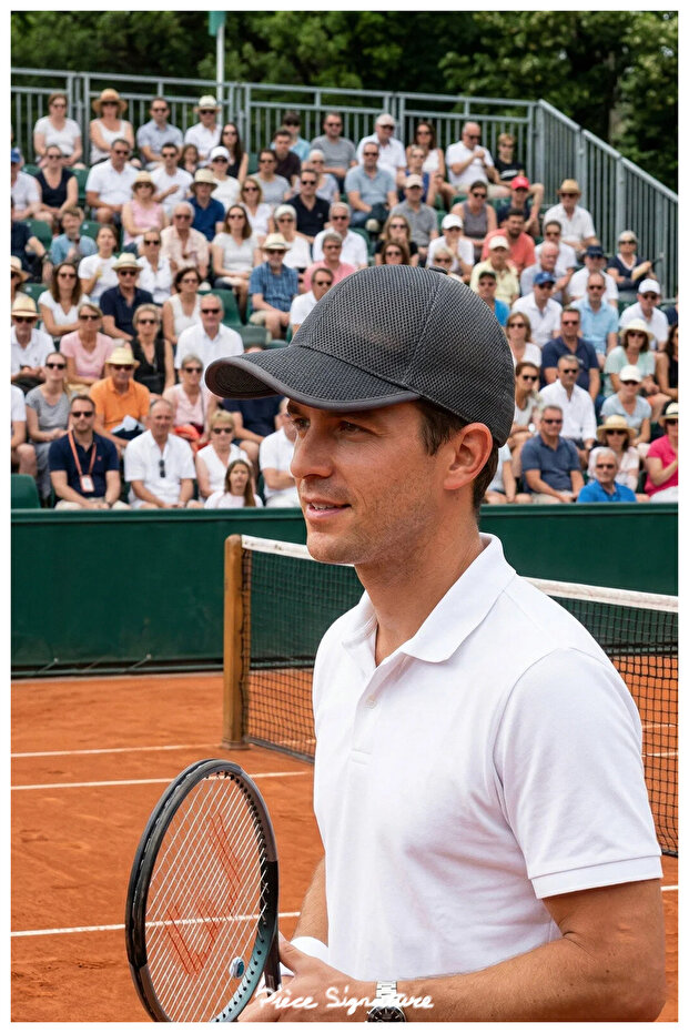 Full Mesh, Long Visor Tennis Hat (with Adjustable Metal Buckle Belt)