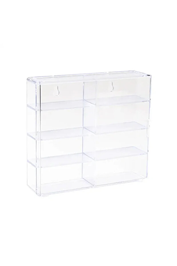 Transparent 1:64 Acrylic Car Display Box For Hot Wheels Car Model Toy 8 Grid Cabinet Rack Dustproof